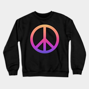 Rainbow Peace Sign Crewneck Sweatshirt